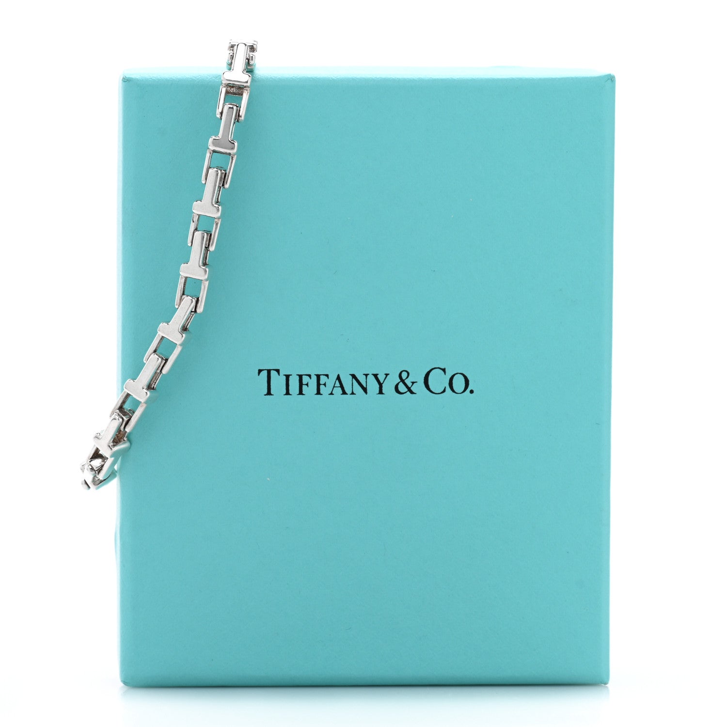 Tiffany Sterling Silver T Link Chain Bracelet 4 of 4
