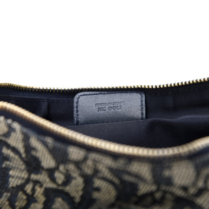 Christian Dior Monogram Mini Saddle Pochette Navy 7 of 9
