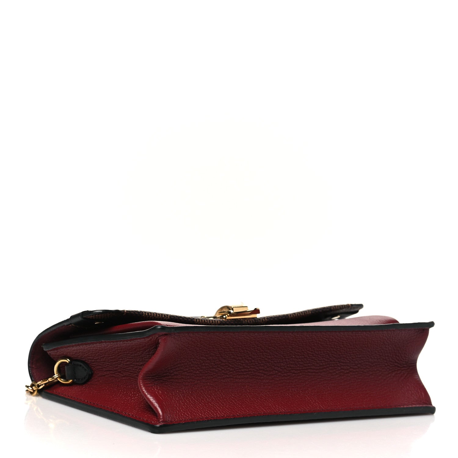 Louis Vuitton Damier Ebene Vavin Chain Wallet Bordeaux 4 of 9