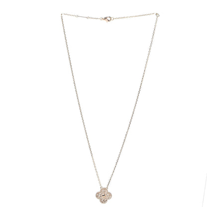 Van Cleef & Arpels 18K Rose Gold Vintage Alhambra Pendant Necklace 3 of 7