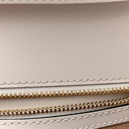 Gucci Calfskin Floral Medium Sylvie Top Handle Bag Off White 12 of 16