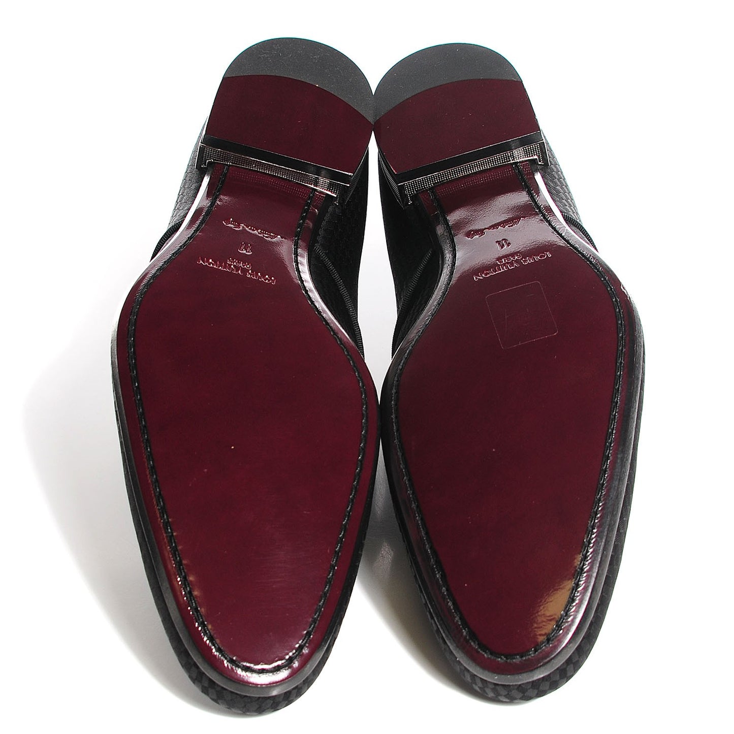 Mens Damier Braided Grosgrain Boogie Nights Derby Shoes 11