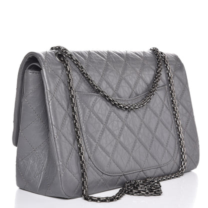 Chanel Aged Calfskin Quilted 2.55 Reissue 227 Flap Grey 3 of 7