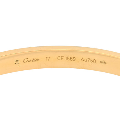 Cartier 18K Yellow Gold LOVE Bracelet 17 3 of 3
