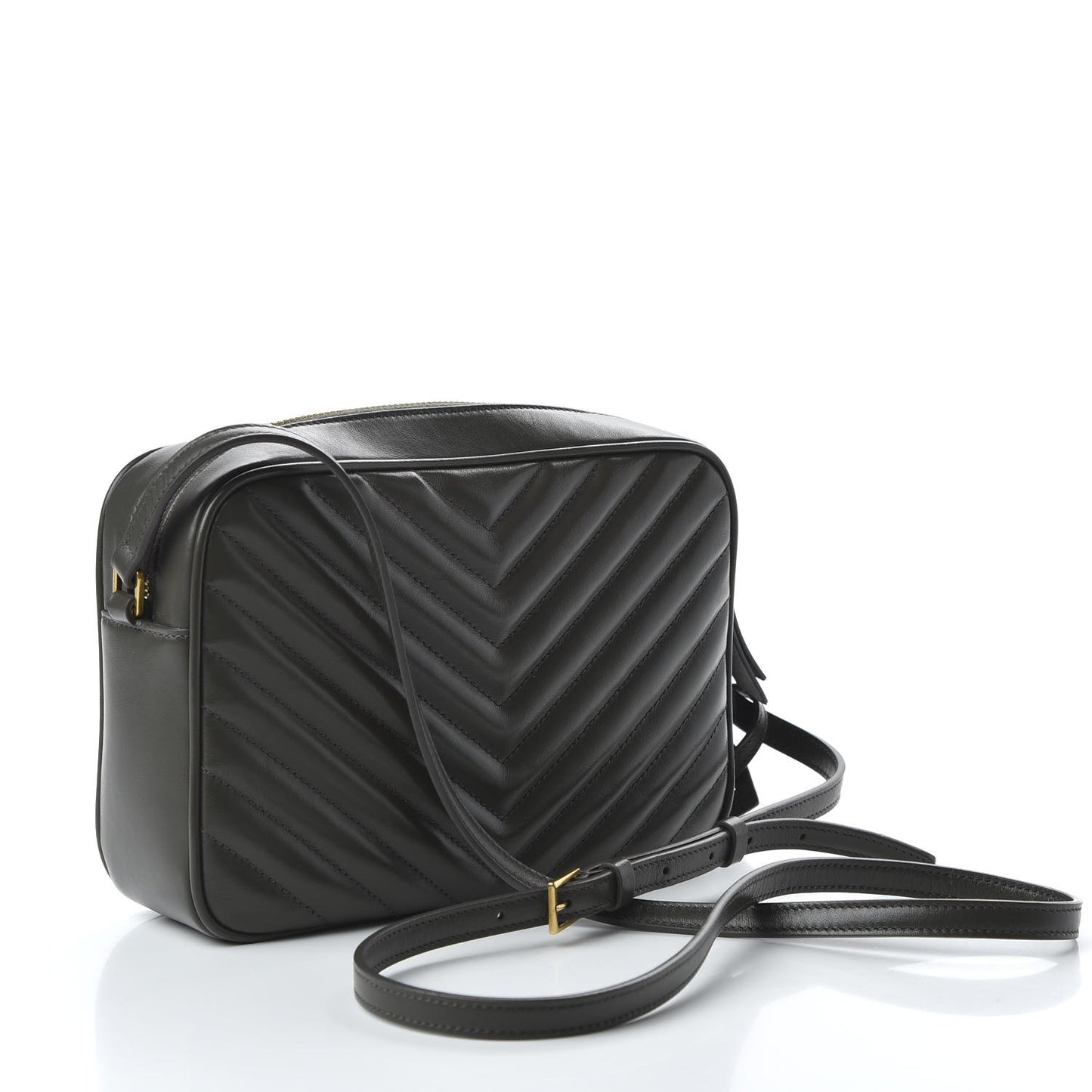 Calfskin Matelasse Monogram Lou Camera Bag Military Olive