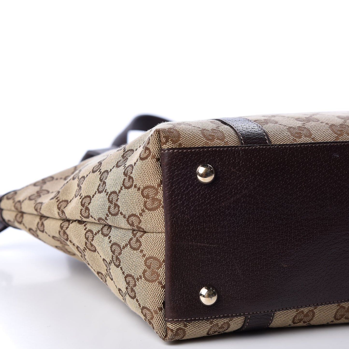 Monogram Medium Abbey Tote Dark Brown