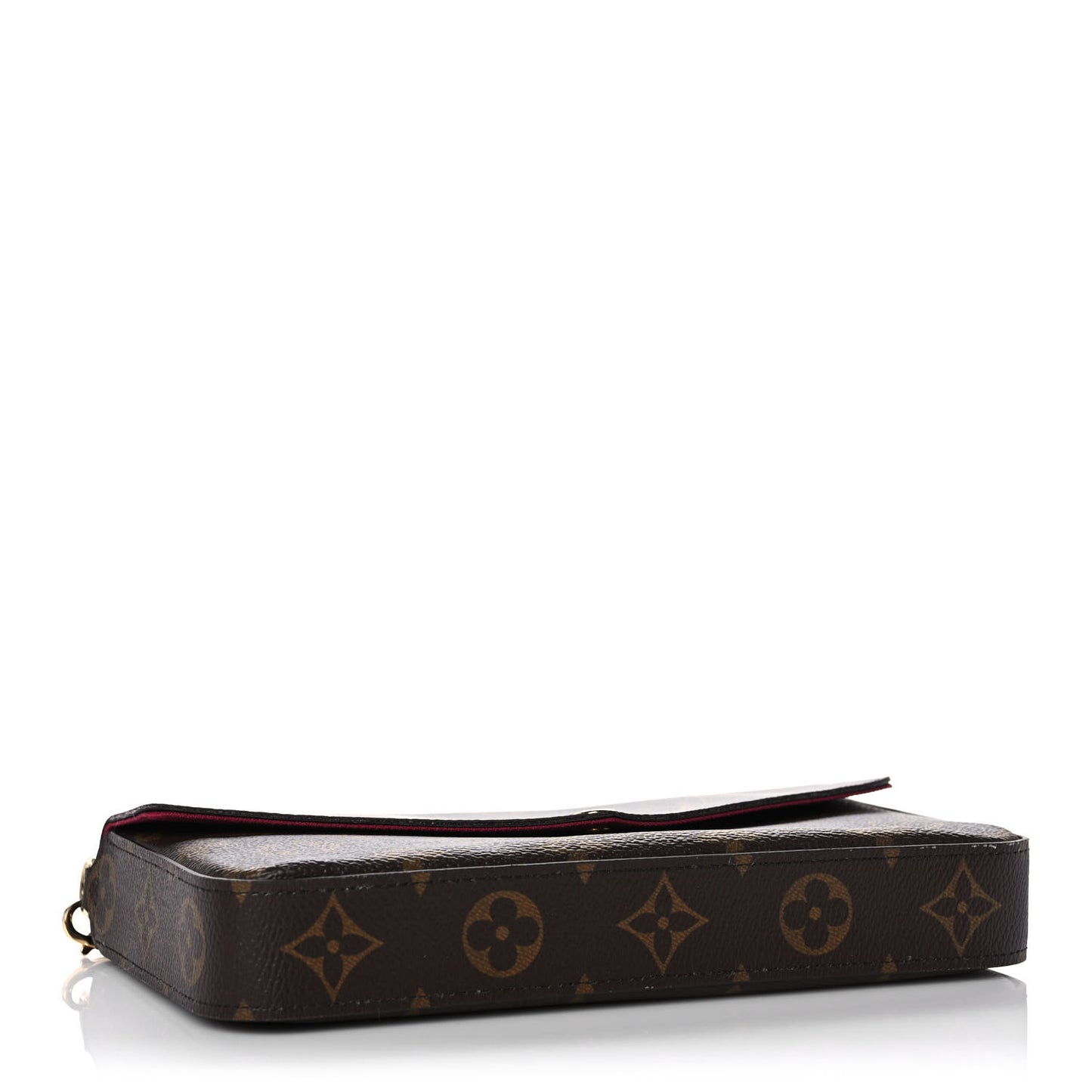 Monogram Pochette Felicie Chain Wallet Fuchsia