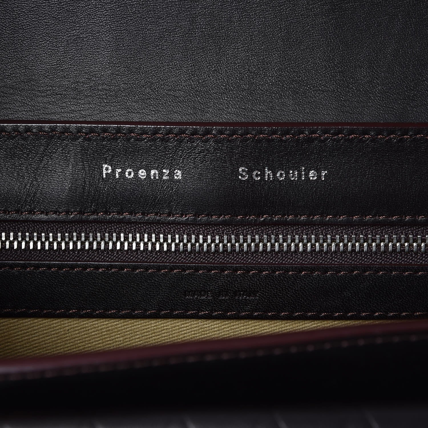 Proenza Schouler Calfskin Embossed Crosshatch PS11 Classic Shoulder Bag Burgundy 6 of 8
