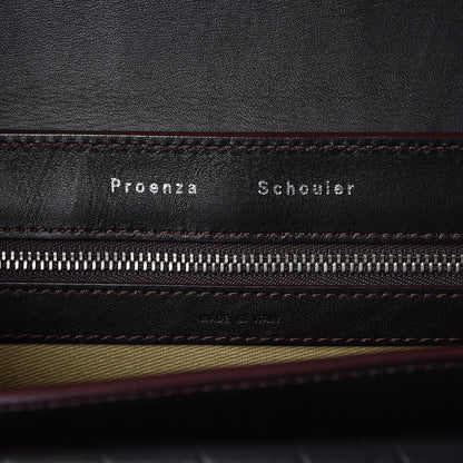 Proenza Schouler Calfskin Embossed Crosshatch PS11 Classic Shoulder Bag Burgundy 6 of 8