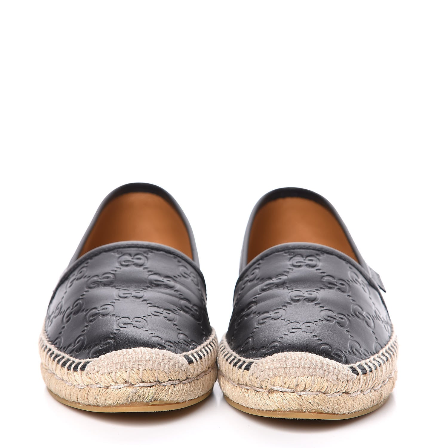 Gucci Guccissima Signature Espadrilles 38.5 Black 2 of 10
