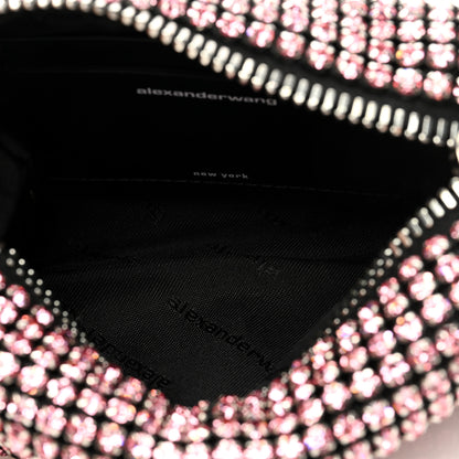 Alexander Wang Mesh Crystal Rhinestone Mini Heiress Pouch Pink 5 of 9