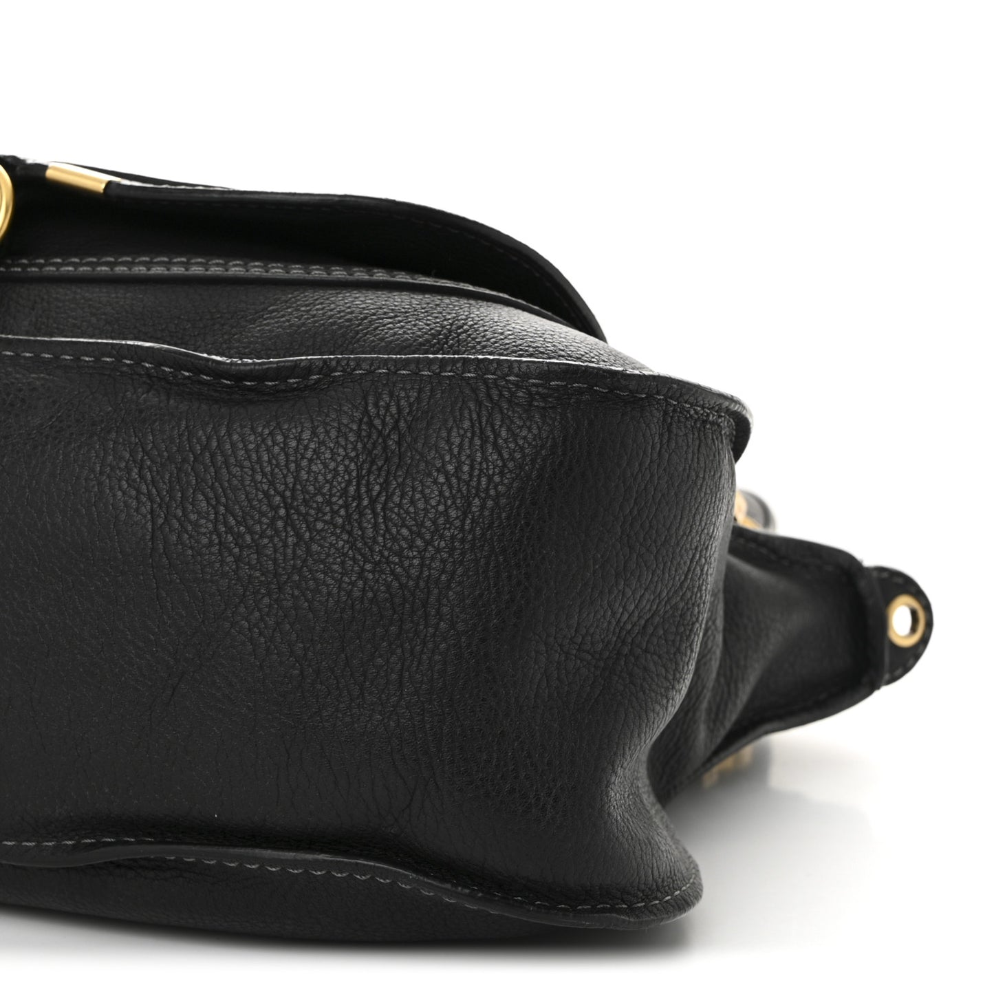 Calfskin Medium Marcie Satchel Black