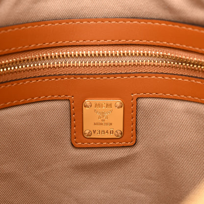 MCM Visetos Medium Crossbody Pouch Cognac 7 of 11