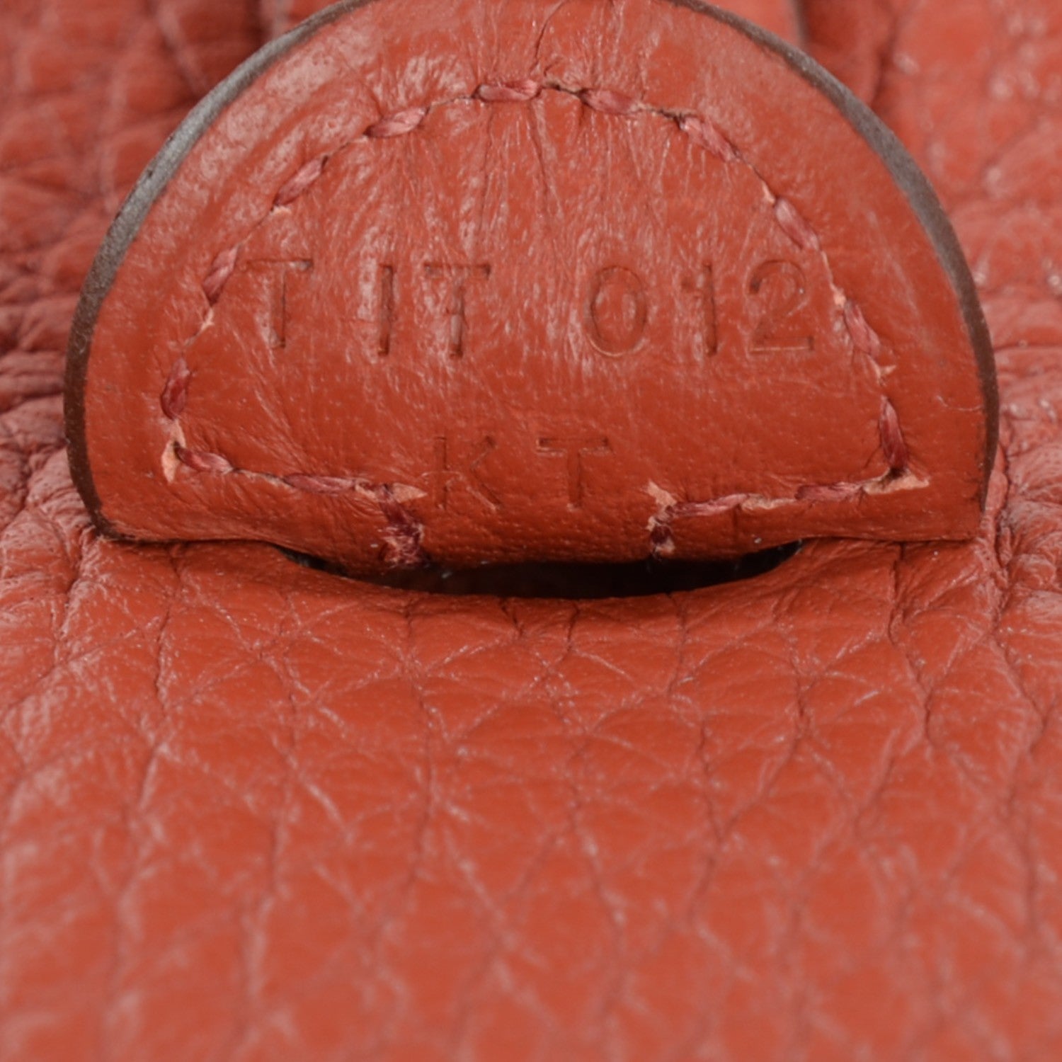 Hermes Taurillon Clemence Amazone Evelyne TPM Sienna 12 of 14