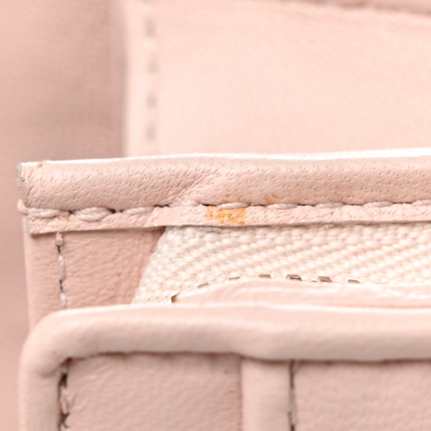 Lambskin Cannage Lady Dior Rendezvous Wallet On Chain Light Pink