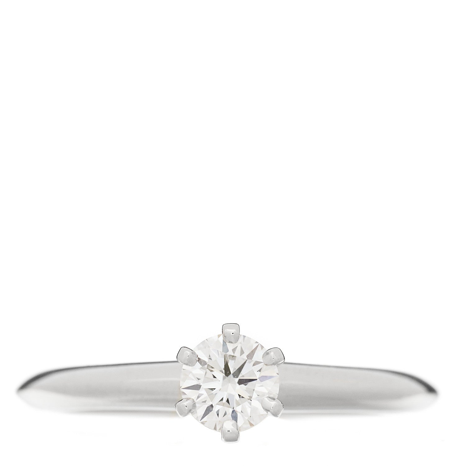 Tiffany Platinum Diamond .26ct Solitaire Engagement Ring 47 4 1 of 12