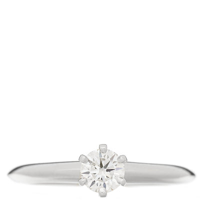 Tiffany Platinum Diamond .26ct Solitaire Engagement Ring 47 4 1 of 12
