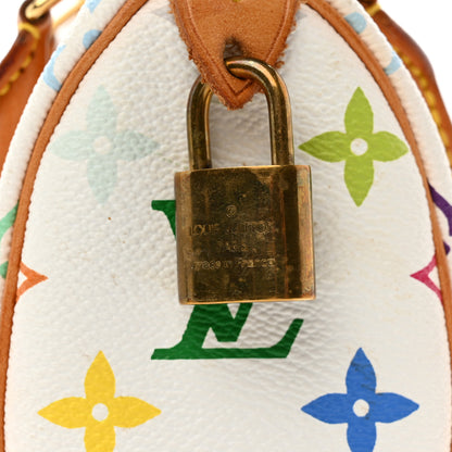 Louis Vuitton Monogram Multicolor Mini Sac HL Speedy White 8 of 8