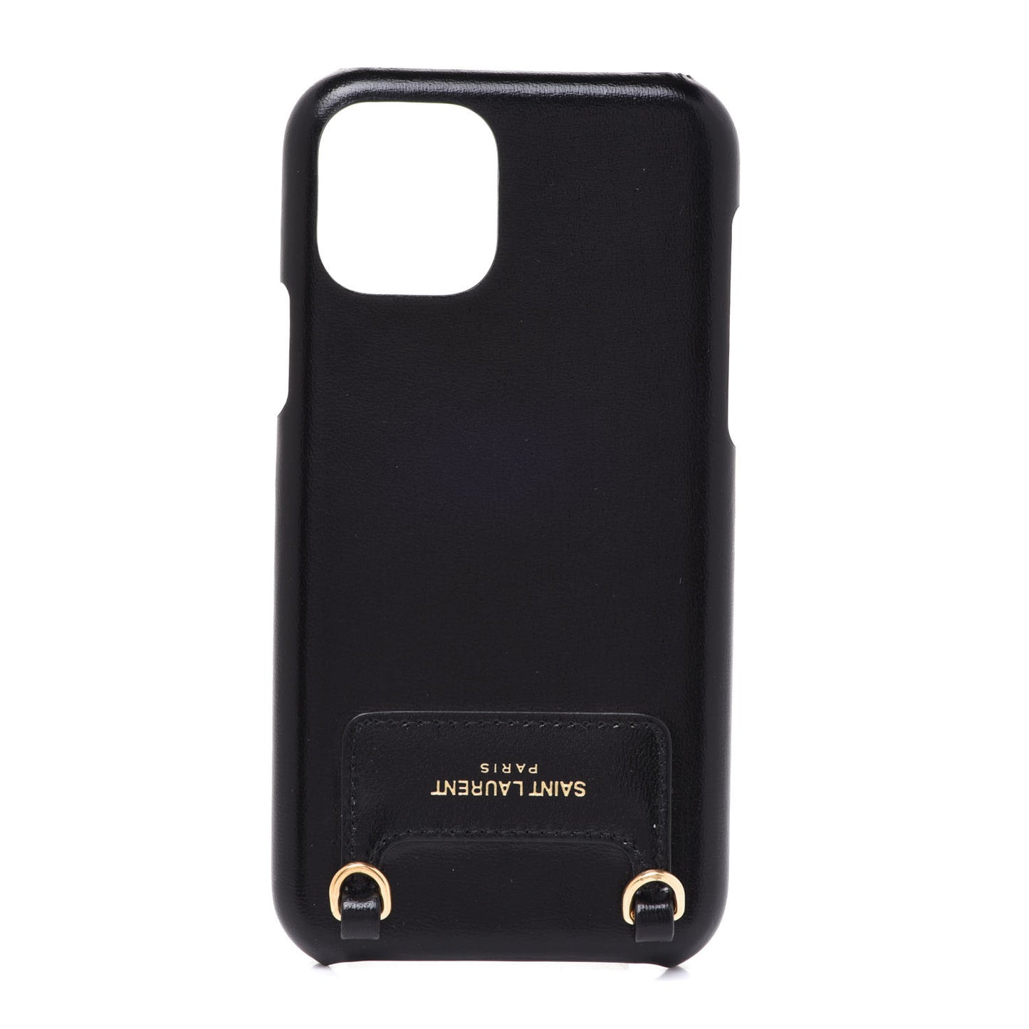 Calfskin iPhone 11 Pro Chain Case Black