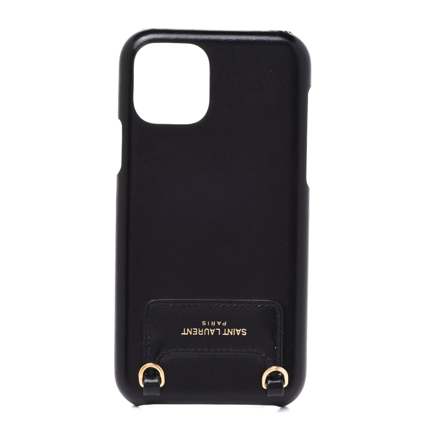 Saint Laurent Calfskin iPhone 11 Pro Chain Case Black 1 of 6