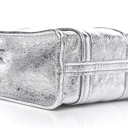 Balenciaga Metallic Calfskin XXS Bazar Shopper Tote Silver Hardware 7 of 9
