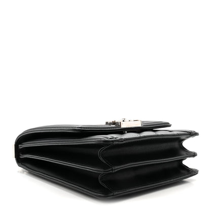 Chanel Calfskin Quilted North South Boy Flap Black 4 of 10