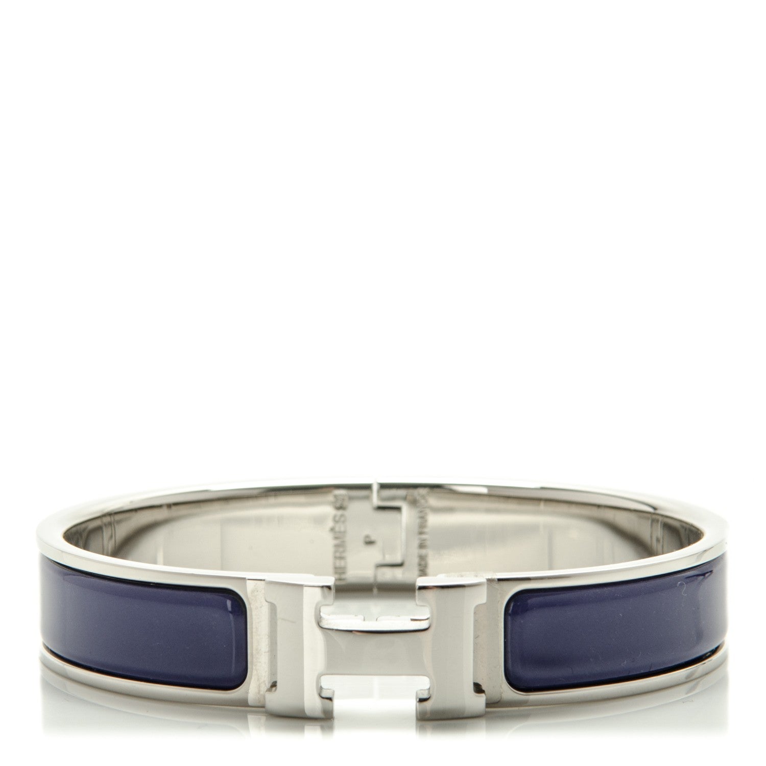 Hermes Enamel Narrow Clic Clac H Bracelet GM Pourpe 1 of 5