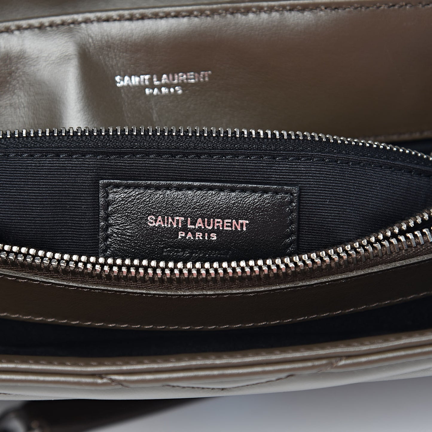 Calfskin Y Quilted Monogram Medium Loulou Chain Satchel Faggio