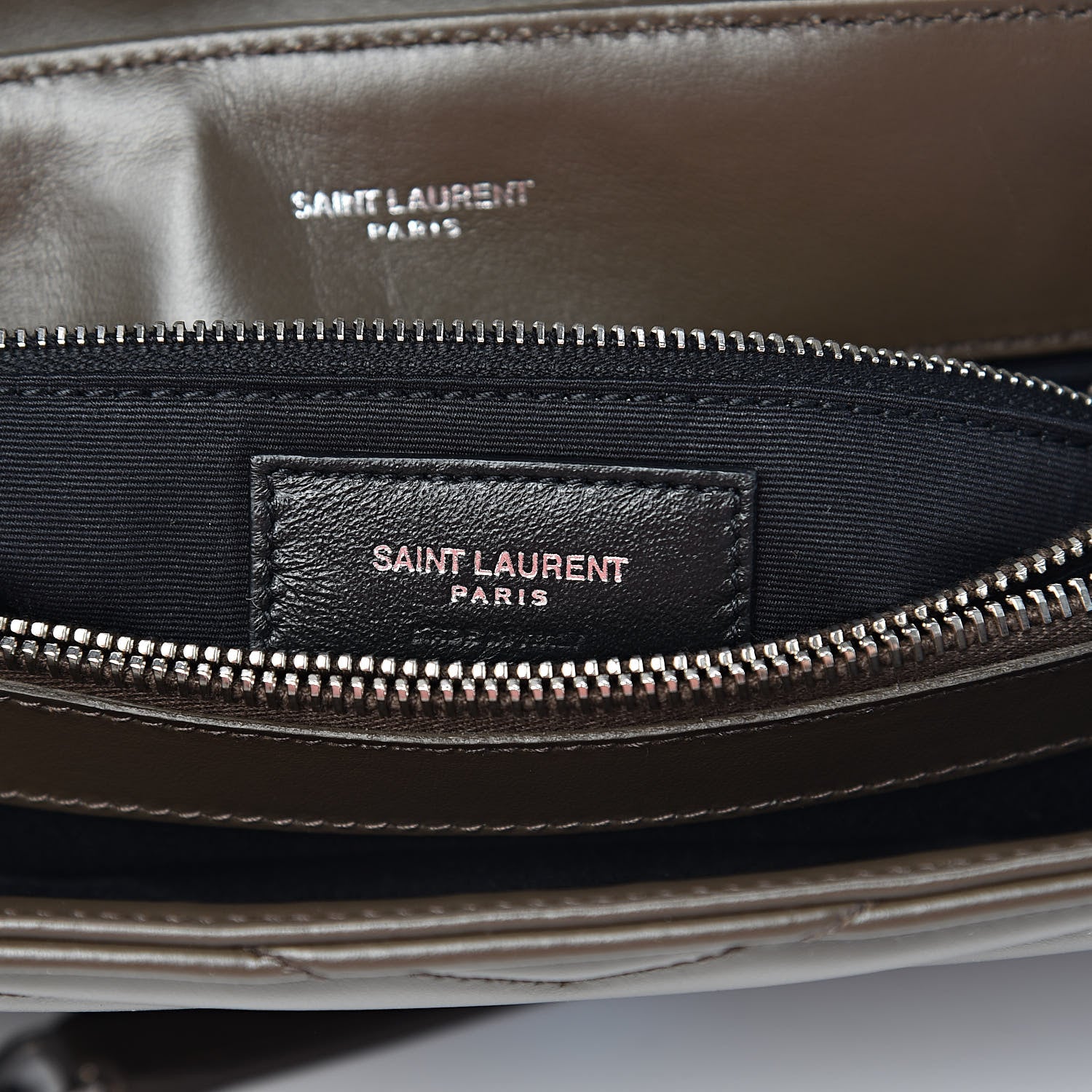 Saint Laurent Calfskin Y Quilted Monogram Medium Loulou Chain Satchel Faggio 7 of 11