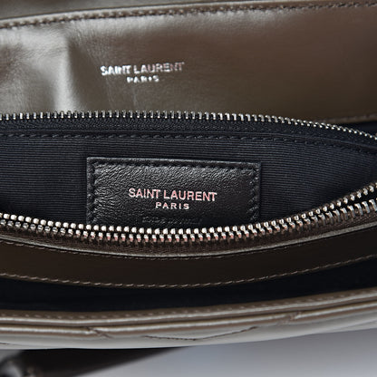 Saint Laurent Calfskin Y Quilted Monogram Medium Loulou Chain Satchel Faggio 7 of 11