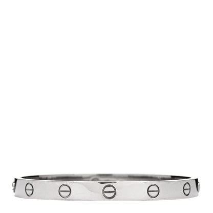 Cartier 18K White Gold LOVE Bracelet 17 1 of 4