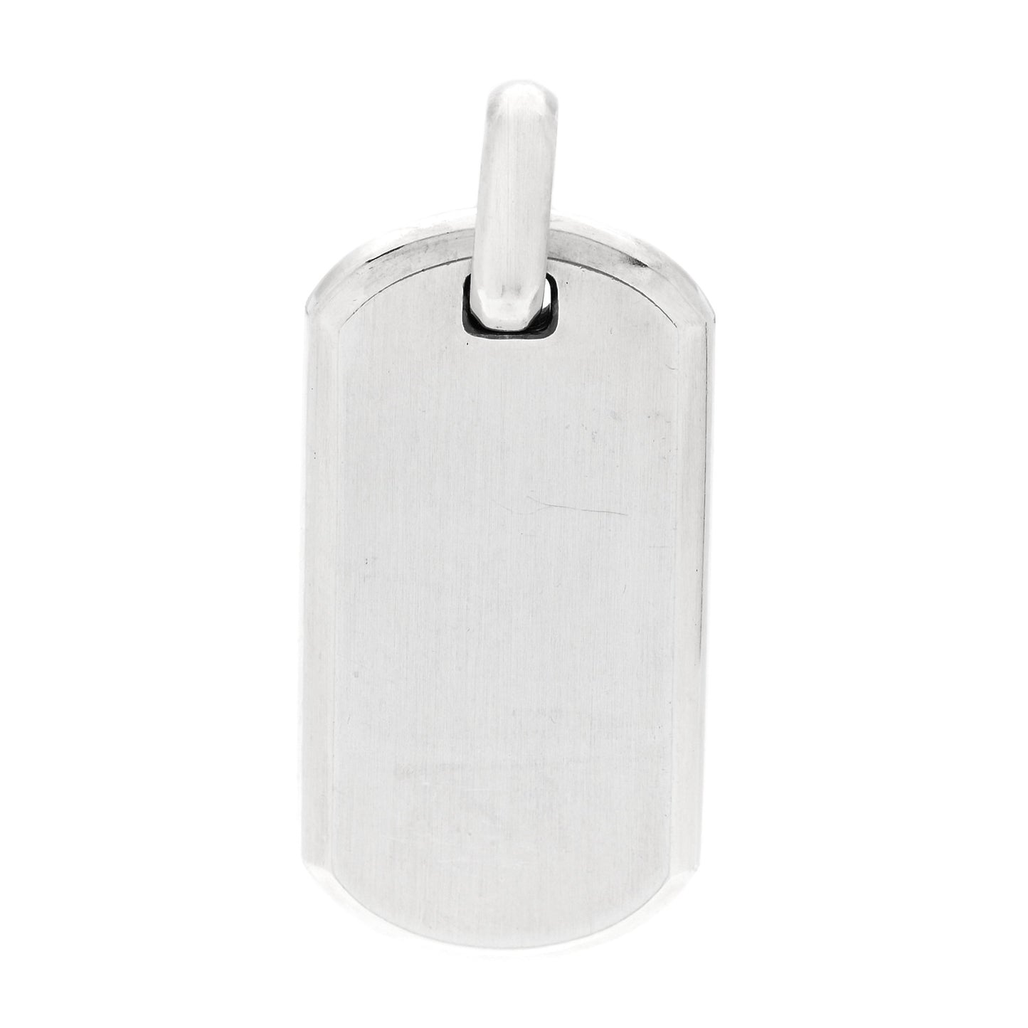 Sterling Silver 35mm Chevron Tag Pendant