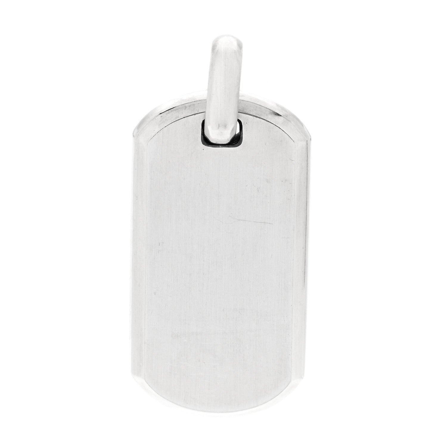 David Yurman Sterling Silver 35mm Chevron Tag Pendant 3 of 4