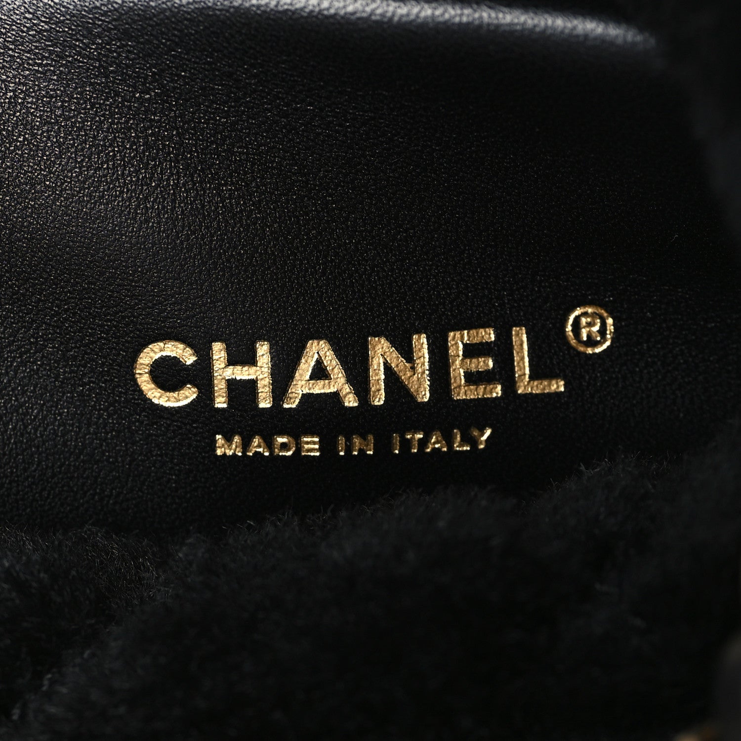 Chanel Lambskin Shearling Quilted CC Backpack Black 6 of 8