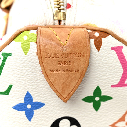 Louis Vuitton Monogram Multicolor Speedy 30 White 6 of 10
