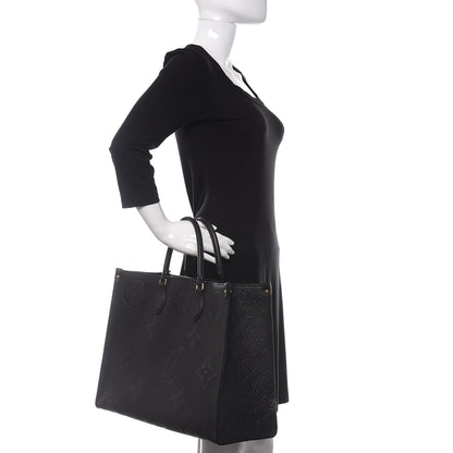 Louis Vuitton Empreinte Monogram Giant Onthego GM Black 3 of 11
