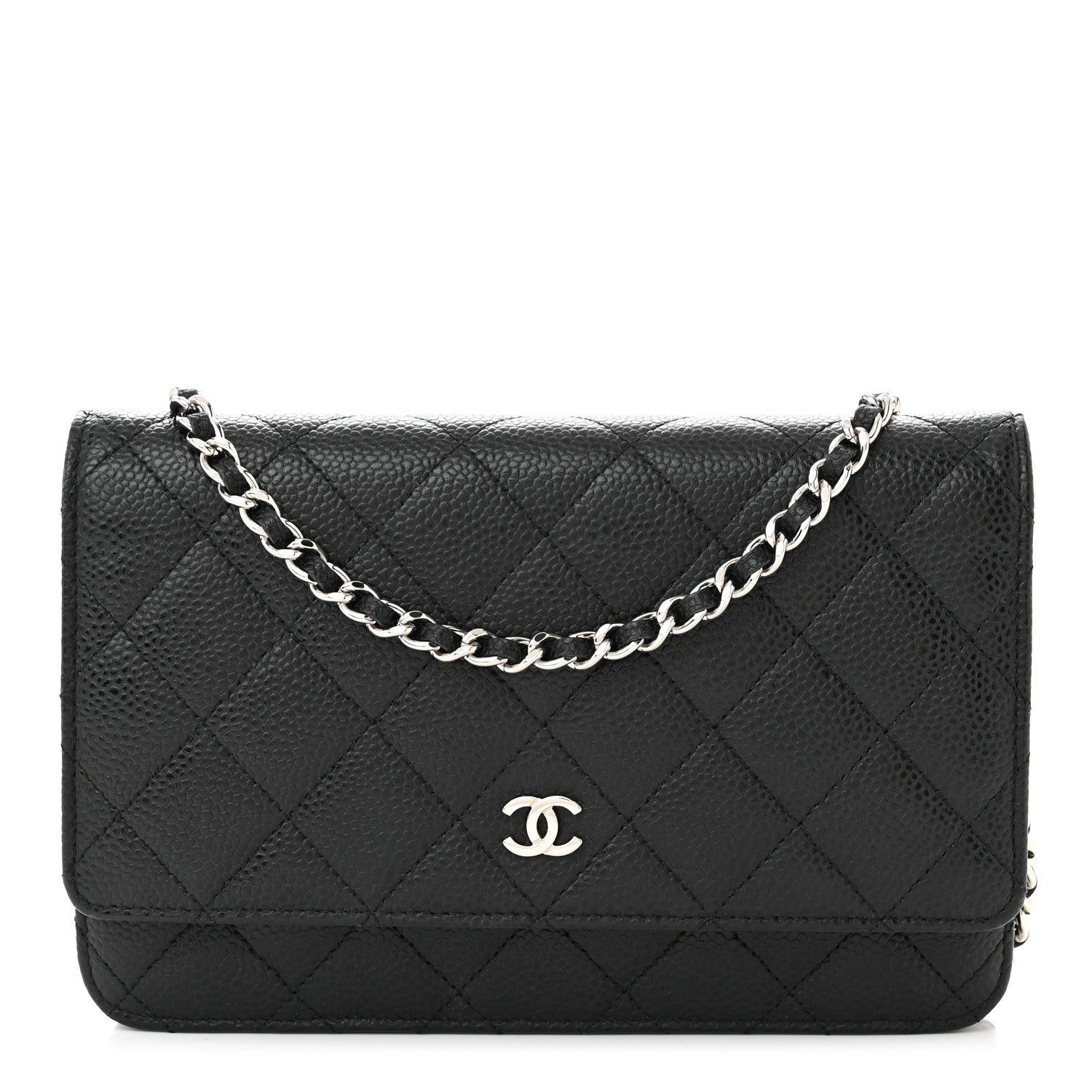 Chanel Caviar Quilted Wallet on Chain WOC Black 1 of 12