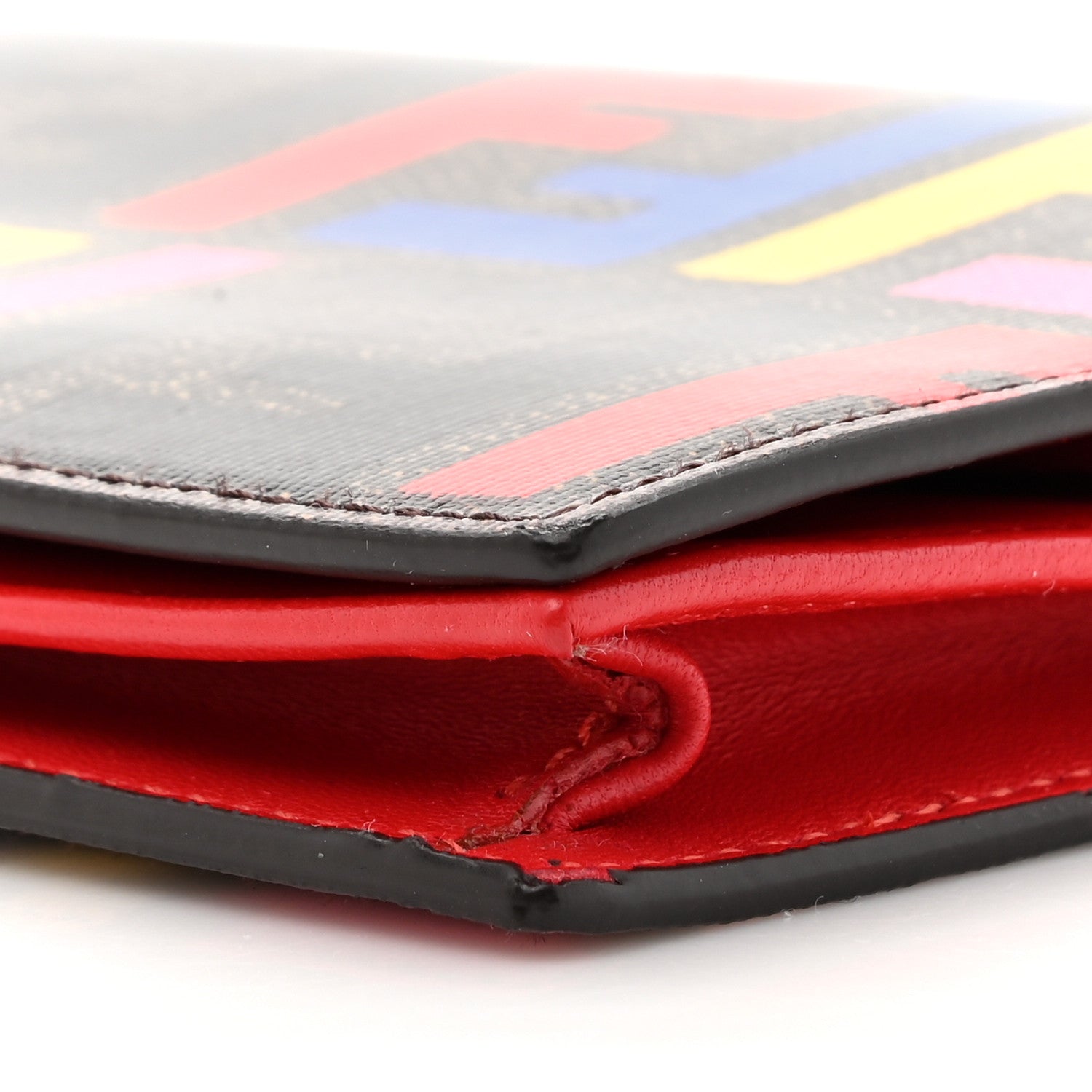 Fendi Zucca Spalmati Long Wallet On Chain Multicolor 12 of 14