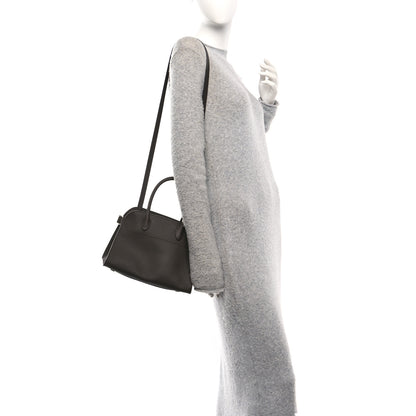 The Row Grained Calfskin Soft Margaux 10 Bag Deep Brown 2 of 9
