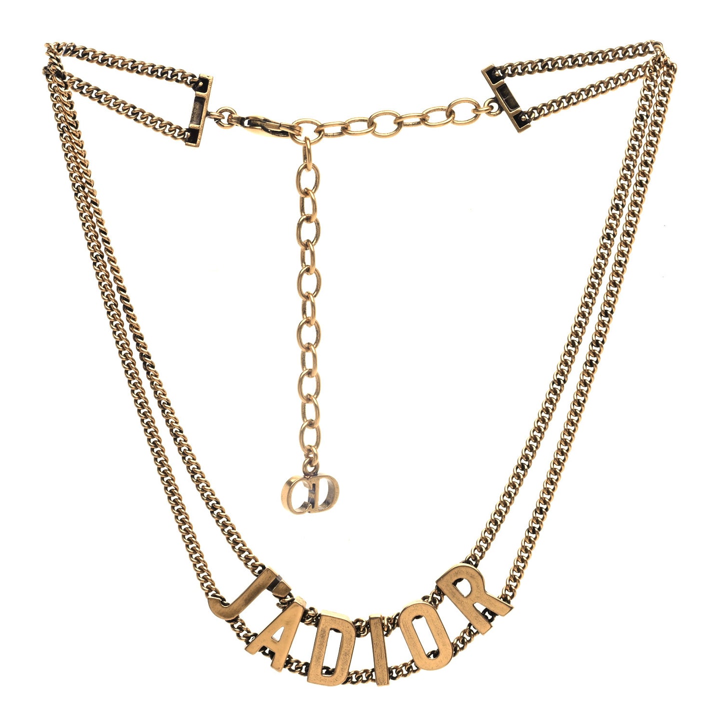 Metal J'Adior Choker Necklace Aged Gold