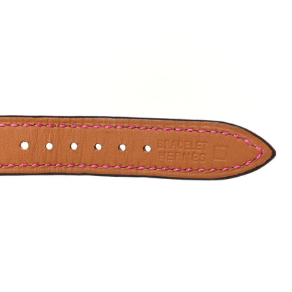 Hermes Shiny Alligator 23mm Cape Cod Watch Strap Framboise 4 of 7