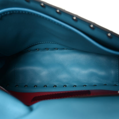 Valentino Garavani Nappa Medium Free Rockstud Spike Shoulder Bag Cerulean 5 of 9