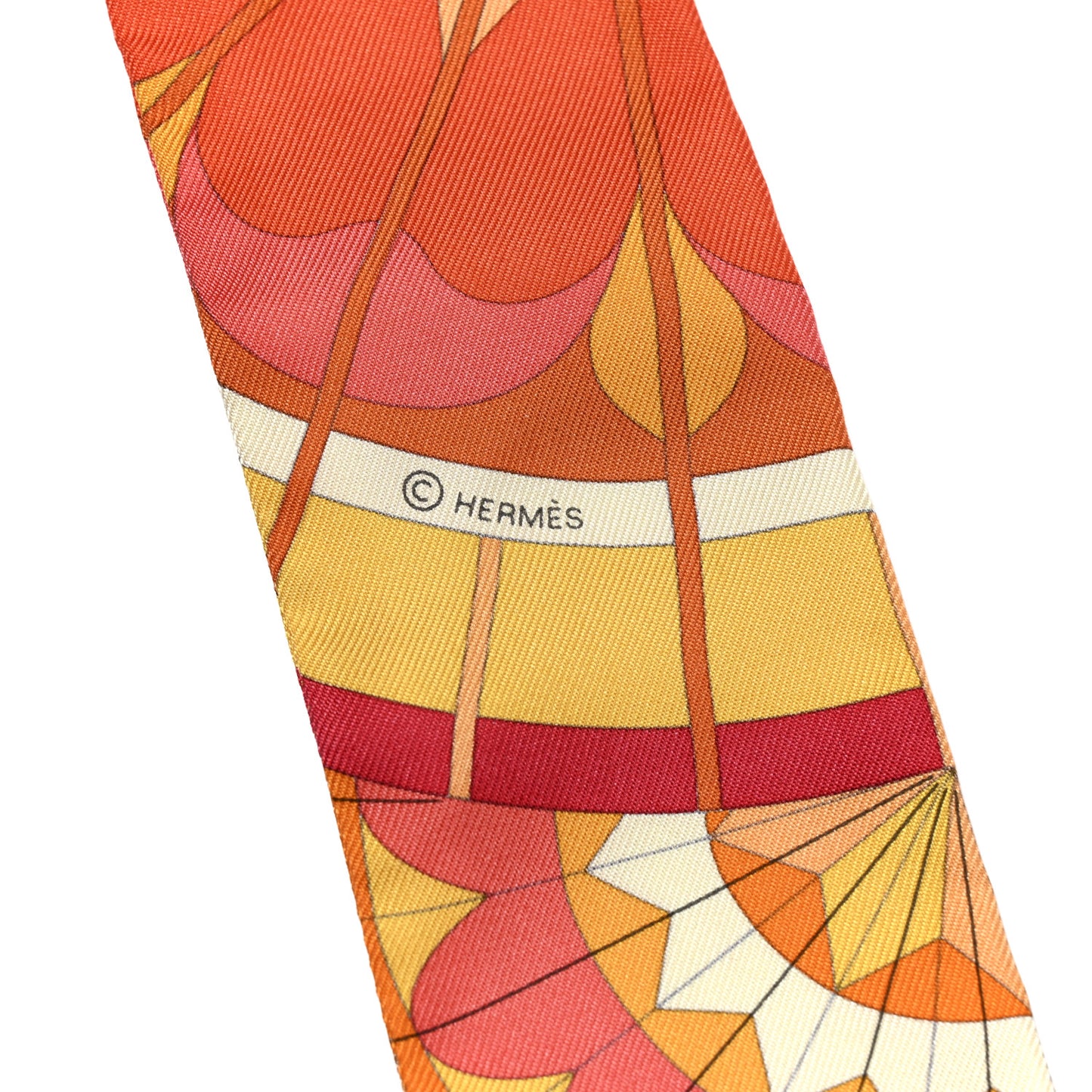 Silk Rose de Compas Twilly Orange Corail Jaune D'Or