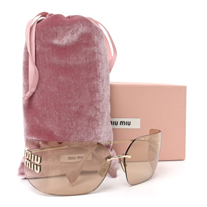 Miu Miu Metal Aube Sunglasses SMU54Y Gold Pink 7 of 7