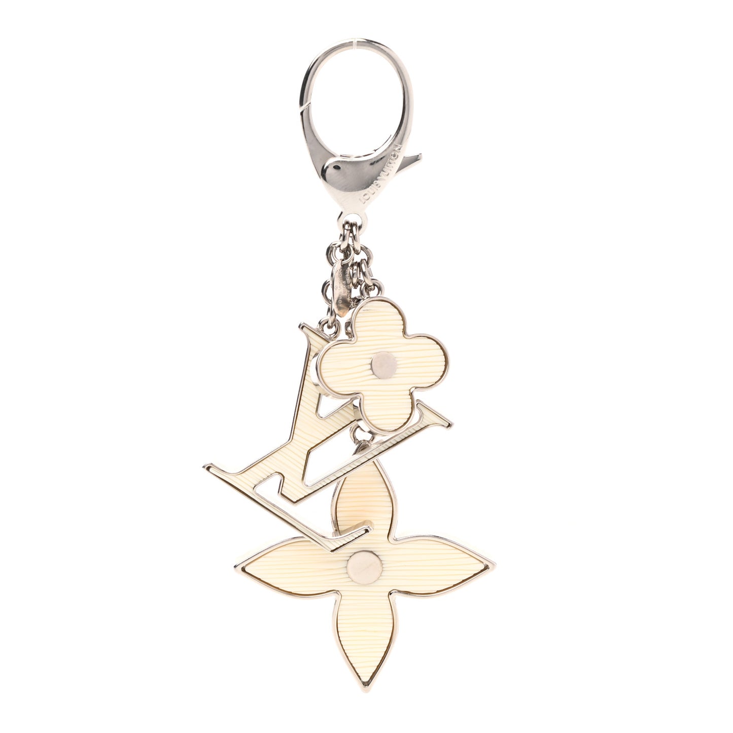 Fleur d Epi Bag Charm Ivory