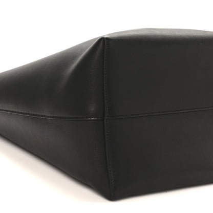 The Row Polished Saddle Calfskin Medium N/S Park Tote Black 7 of 8