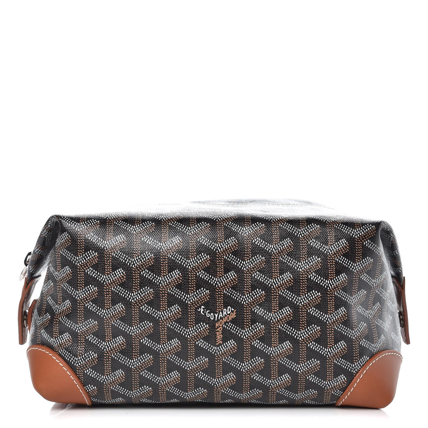 Goyardine Boeing 25 Trousse de Toilette Black Gold