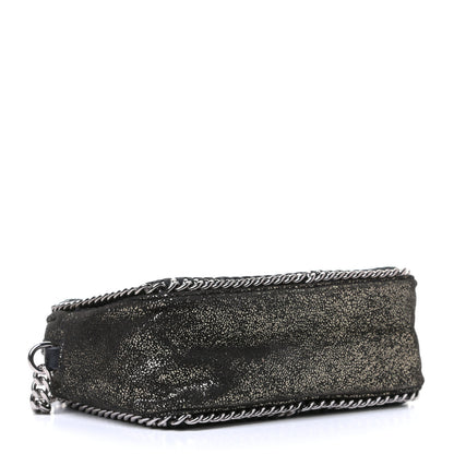 Stella McCartney Metallic Shaggy Deer All Over Studs Falabella Crossbody Camera Bag Black 3 of 7