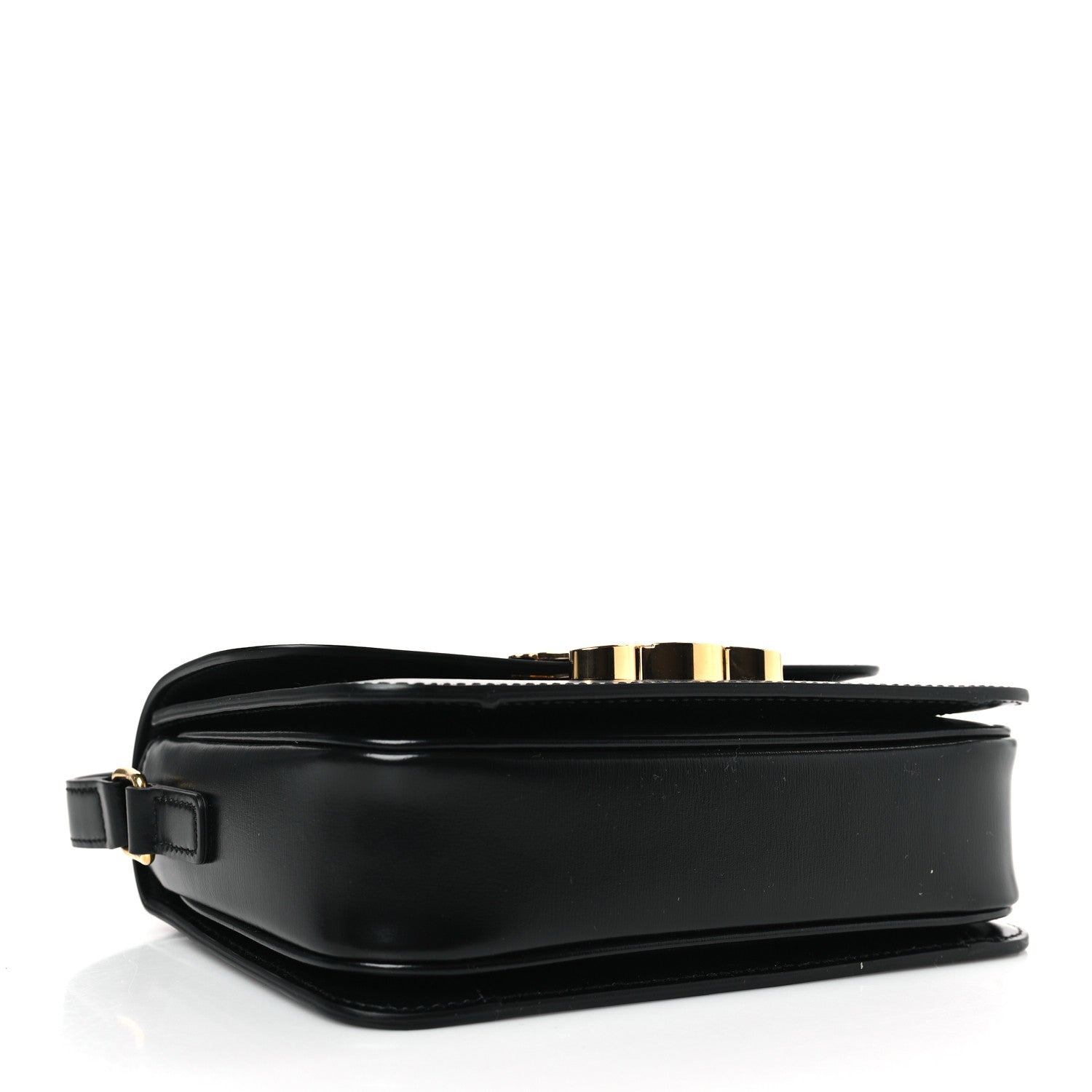 Celine Shiny Calfskin Teen Triomphe Black 4 of 9