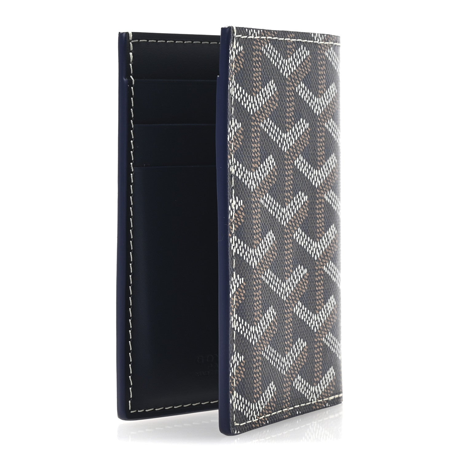Goyard Goyardine Saint Pierre Card Holder Navy 3 of 7